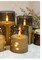 Designer’s Shop CS-7306 Flameless LED candle with String Star Lights and Remote Control Timer. 3 pc packed, color : Grey